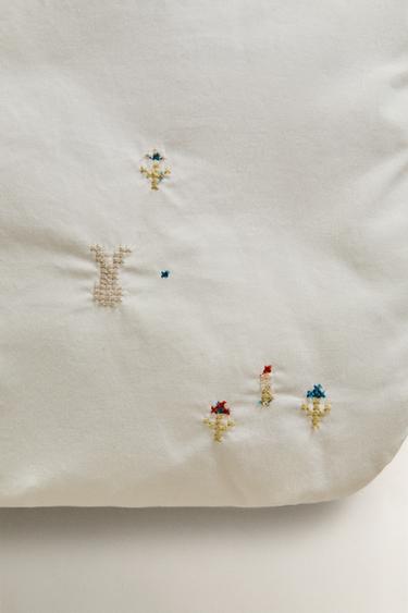 COTTON RABBIT CARRYCOT BABY WRAP - Ecru by Zara - Image 2