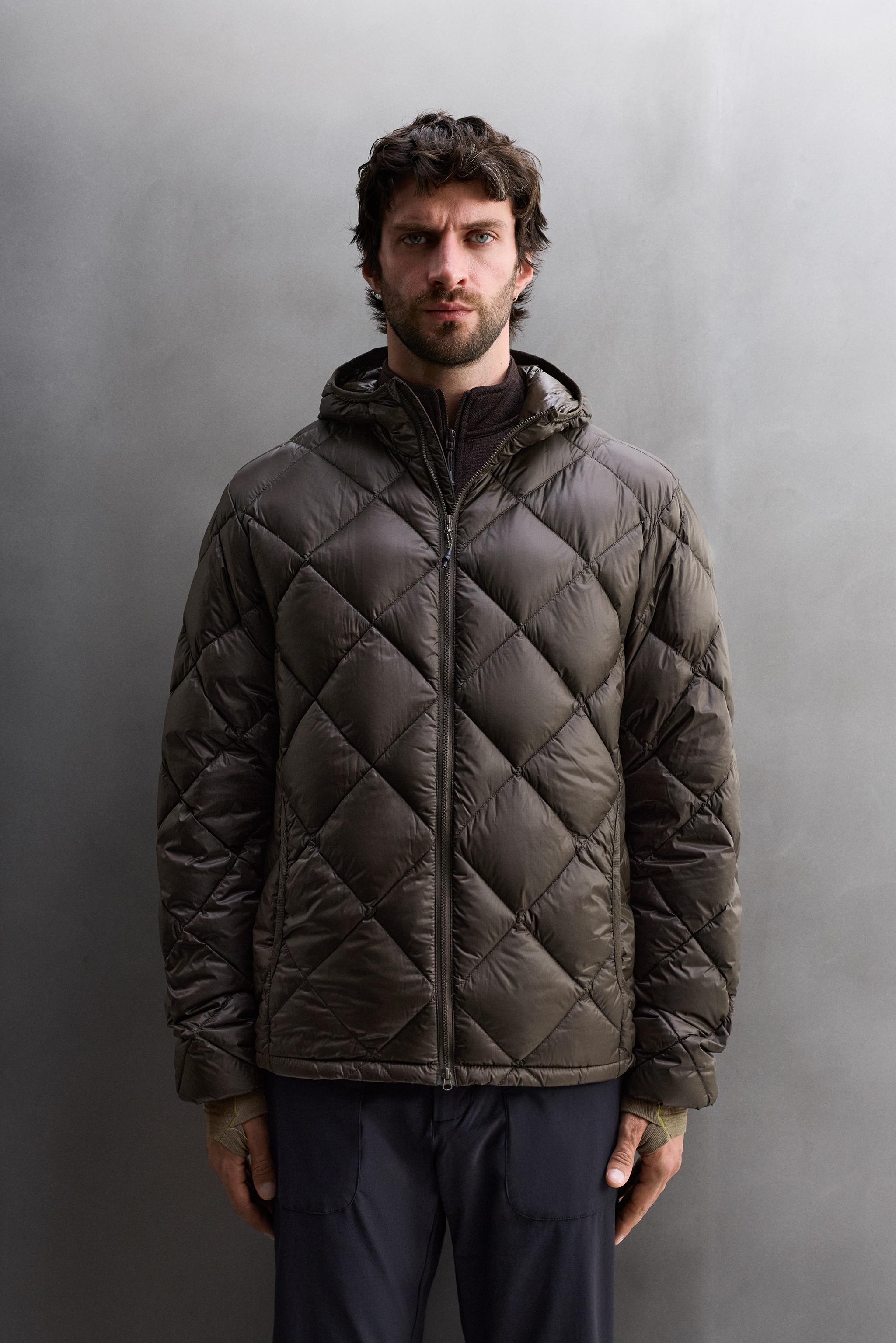 VESTE DOUDOUNE 100% PLUMES À CAPUCHE