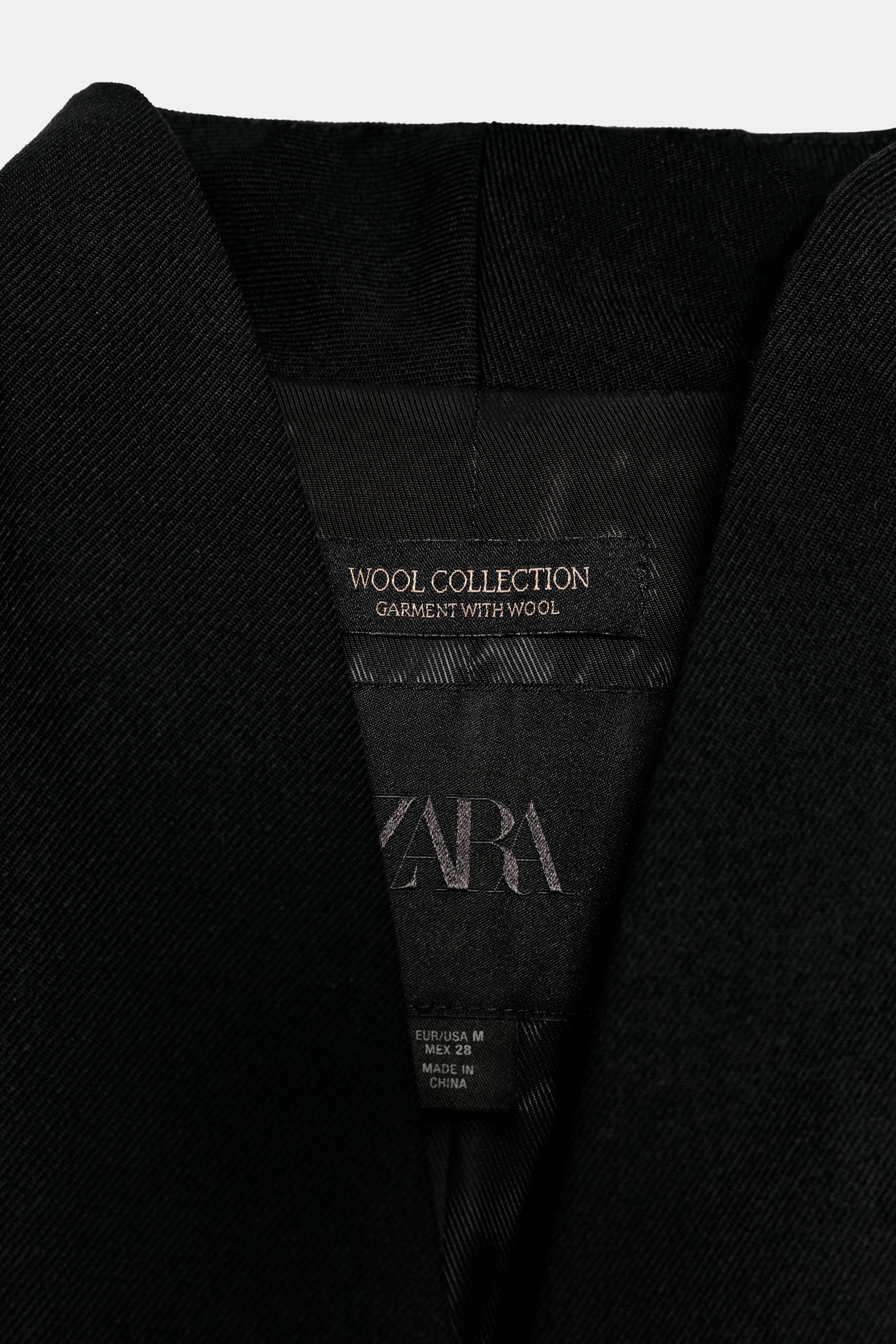 ZW COLLECTION WOOL-BLEND PEPLUM BLAZER