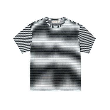 Zaras RANDIG T-SHIRT AV BOMULL OCH LINNE - Ränder