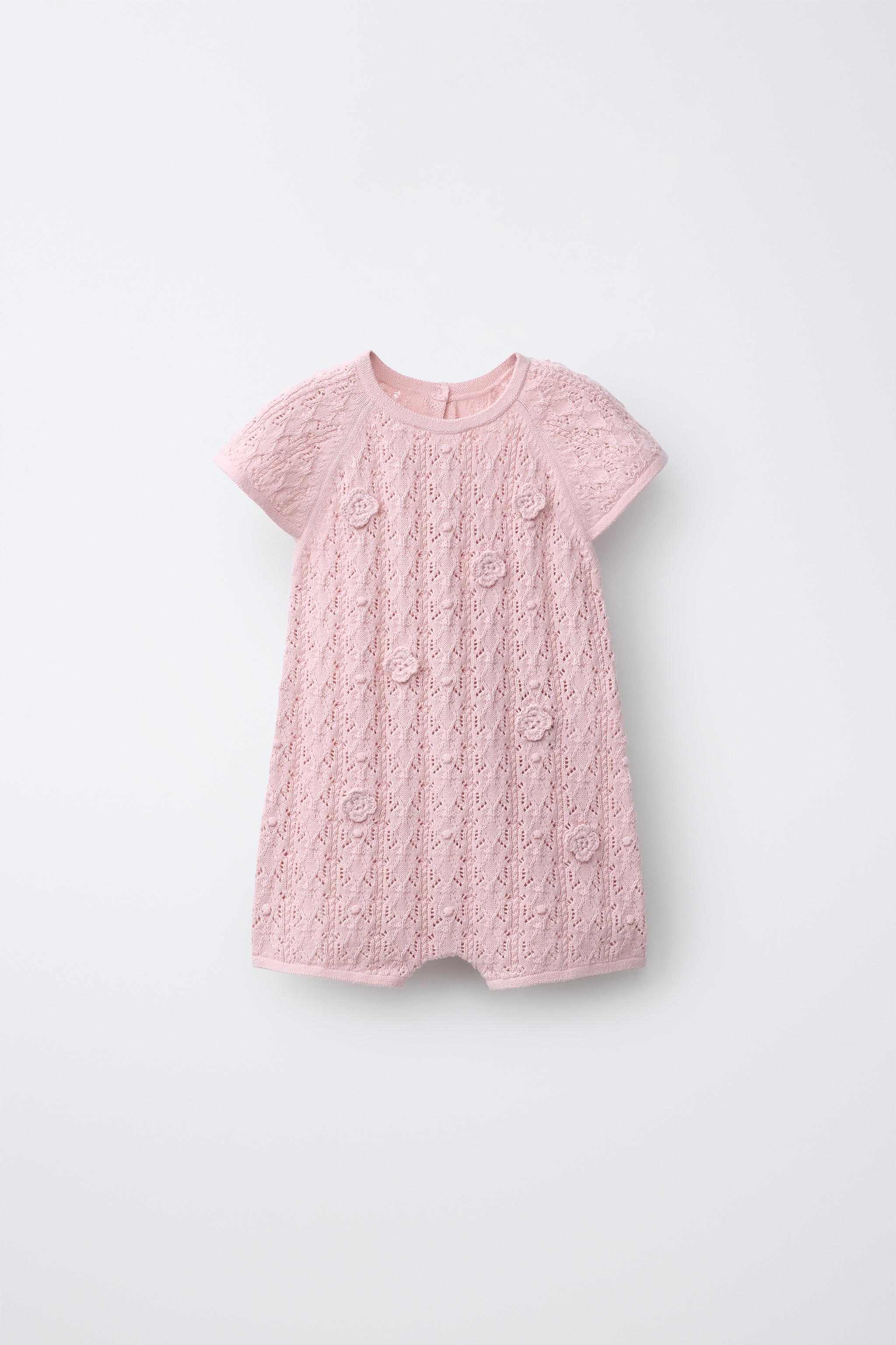 OPENWORK KNIT SHORT JUMPSUIT