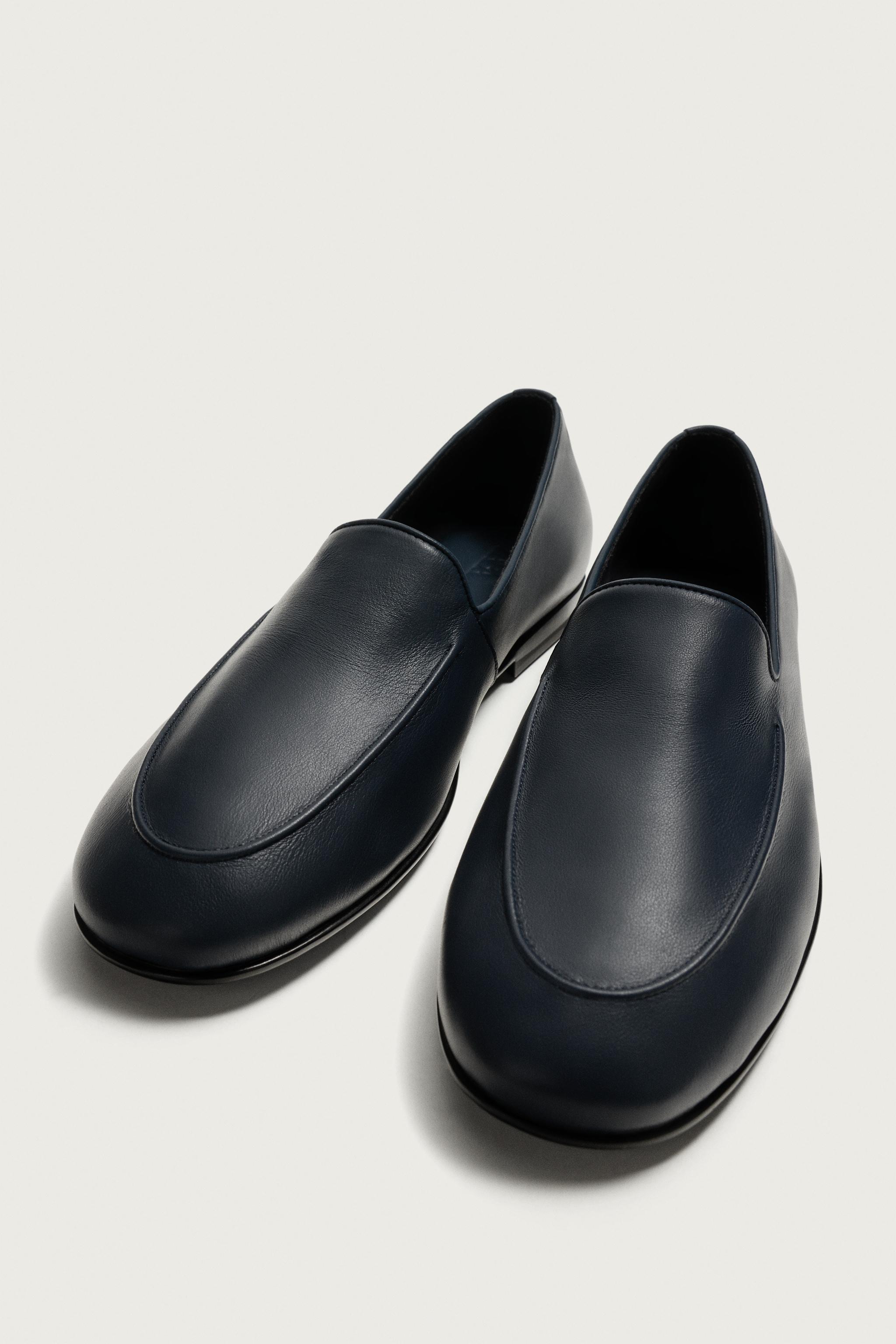 zara ローファー2点　Shuga レザーローファー - ブルー | ZARA Japan / 日本