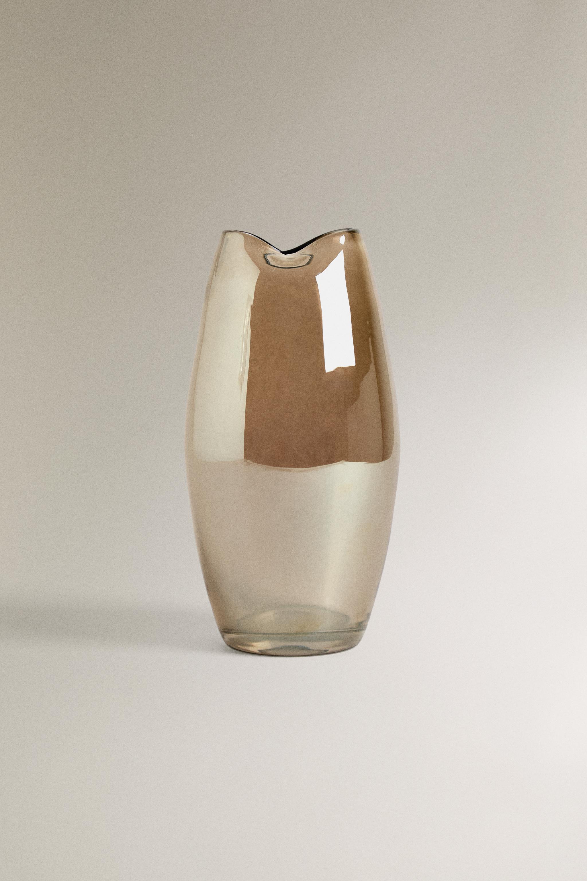 花瓶 2025-114．おしどりもん彫金青銅花瓶 - 高岡銅器展示館