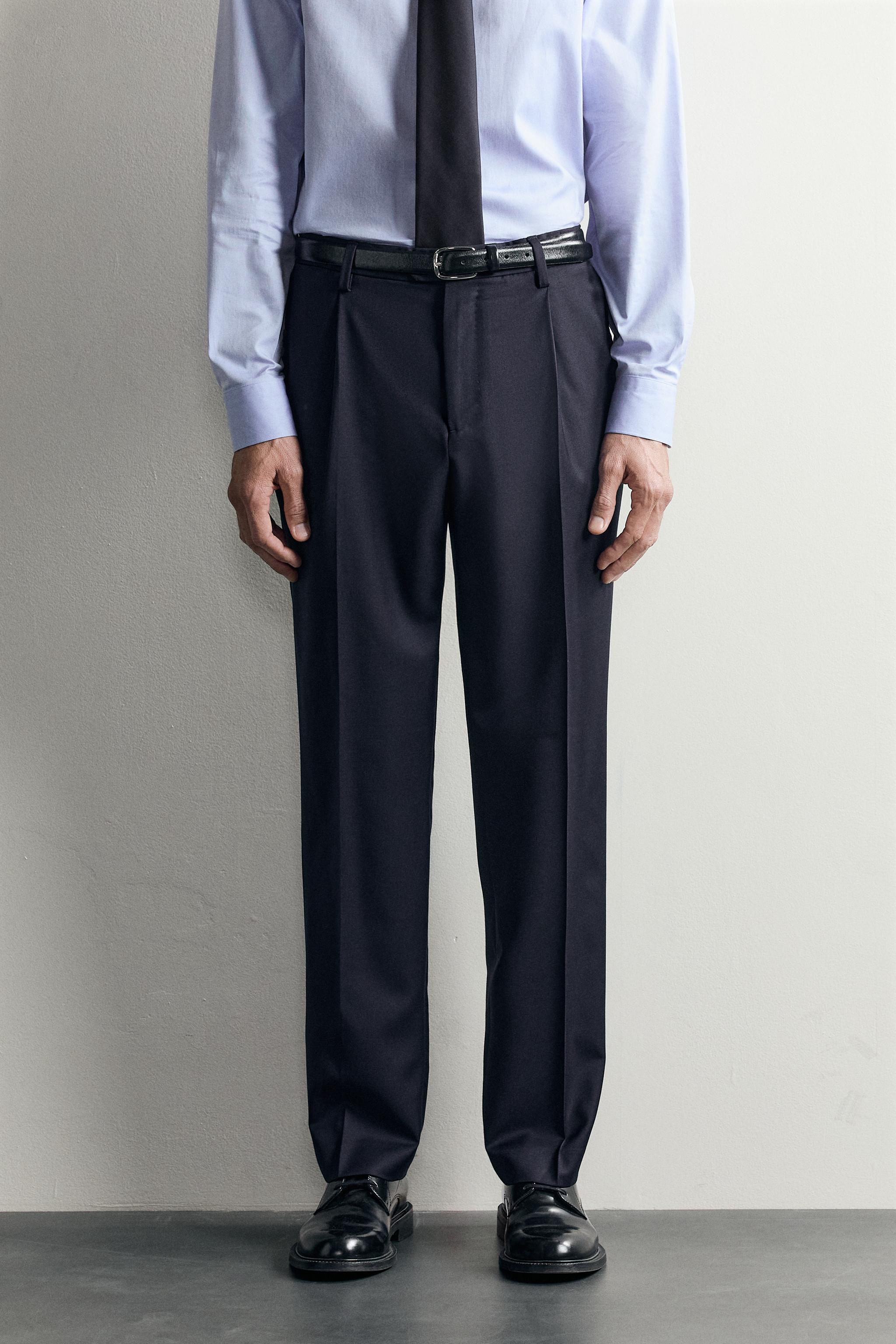 PANTALON DE COSTUME 100% LAINE