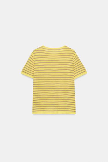STRIPED KNIT TOP - Yellow by Zara - Image 6