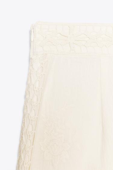 SHORT COMBINÉ CROCHET ZW COLLECTION - Écru de Zara - Image 6