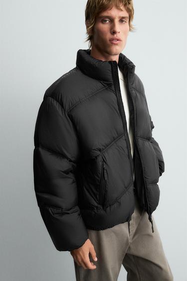 TECHNICAL PUFFER JACKET - Black by Zara - Image 4