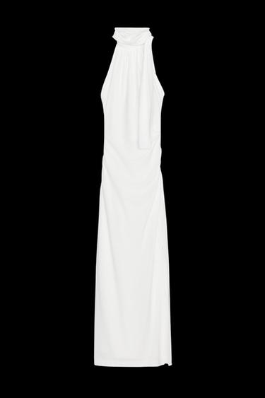 OPEN-BACK MIDI DRESS - White by Zara - Image 0