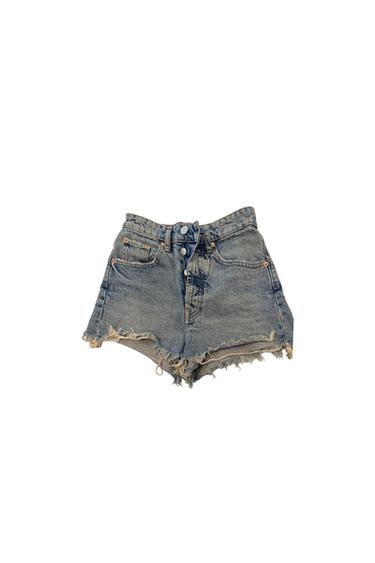 FRAYED DENIM SHORTD