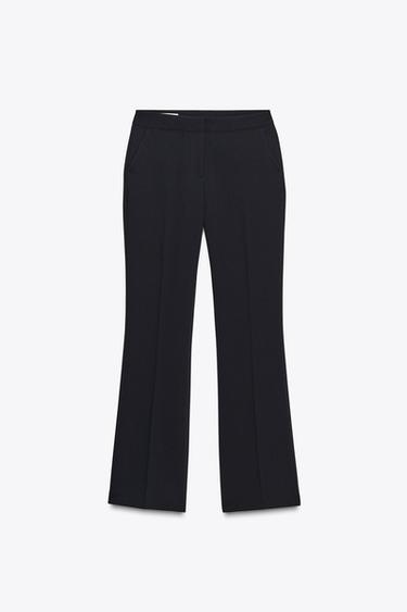 FLARE TROUSERS - Navy blue by Zara