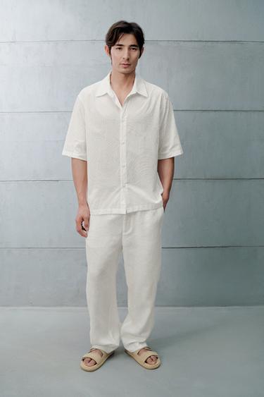 TEXTURED RELAXED FIT SHIRT - White by Zara