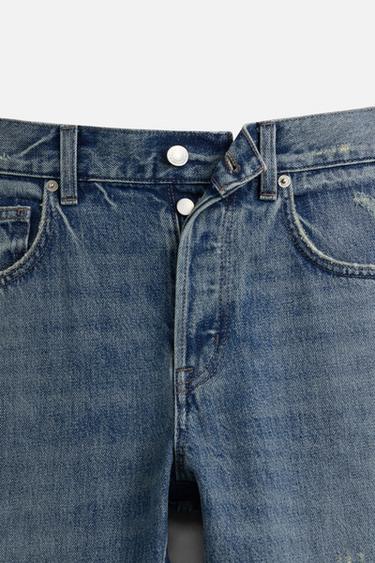 PATCHWORK FLARE FIT JEANS - Mid-blue by Zara - Image 8