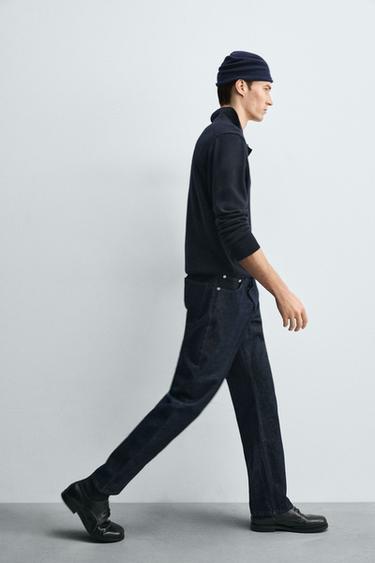 JEAN STRAIGHT FIT - Bleu marine de Zara - Image 6