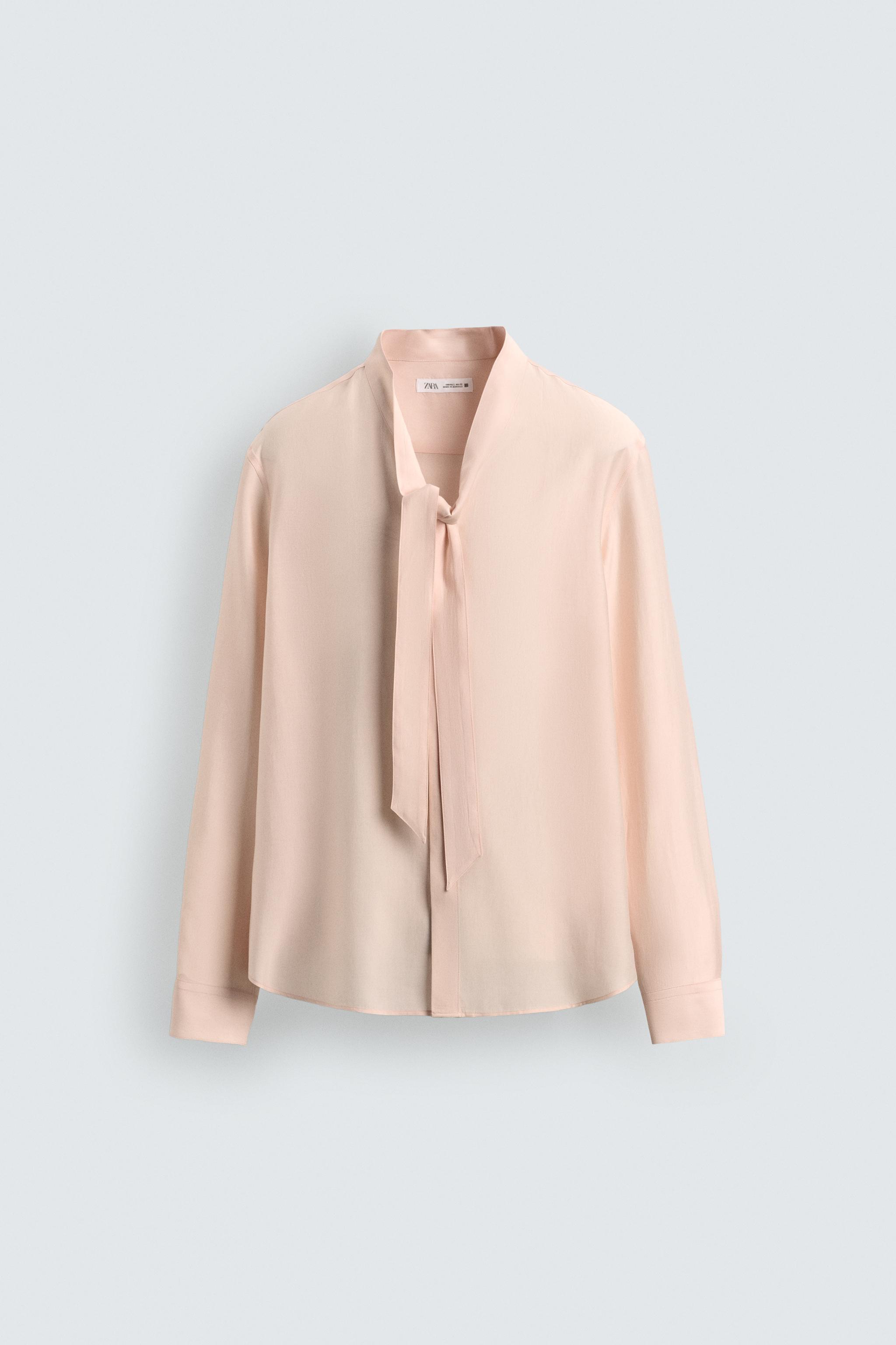 FLOWY TIED SHIRT