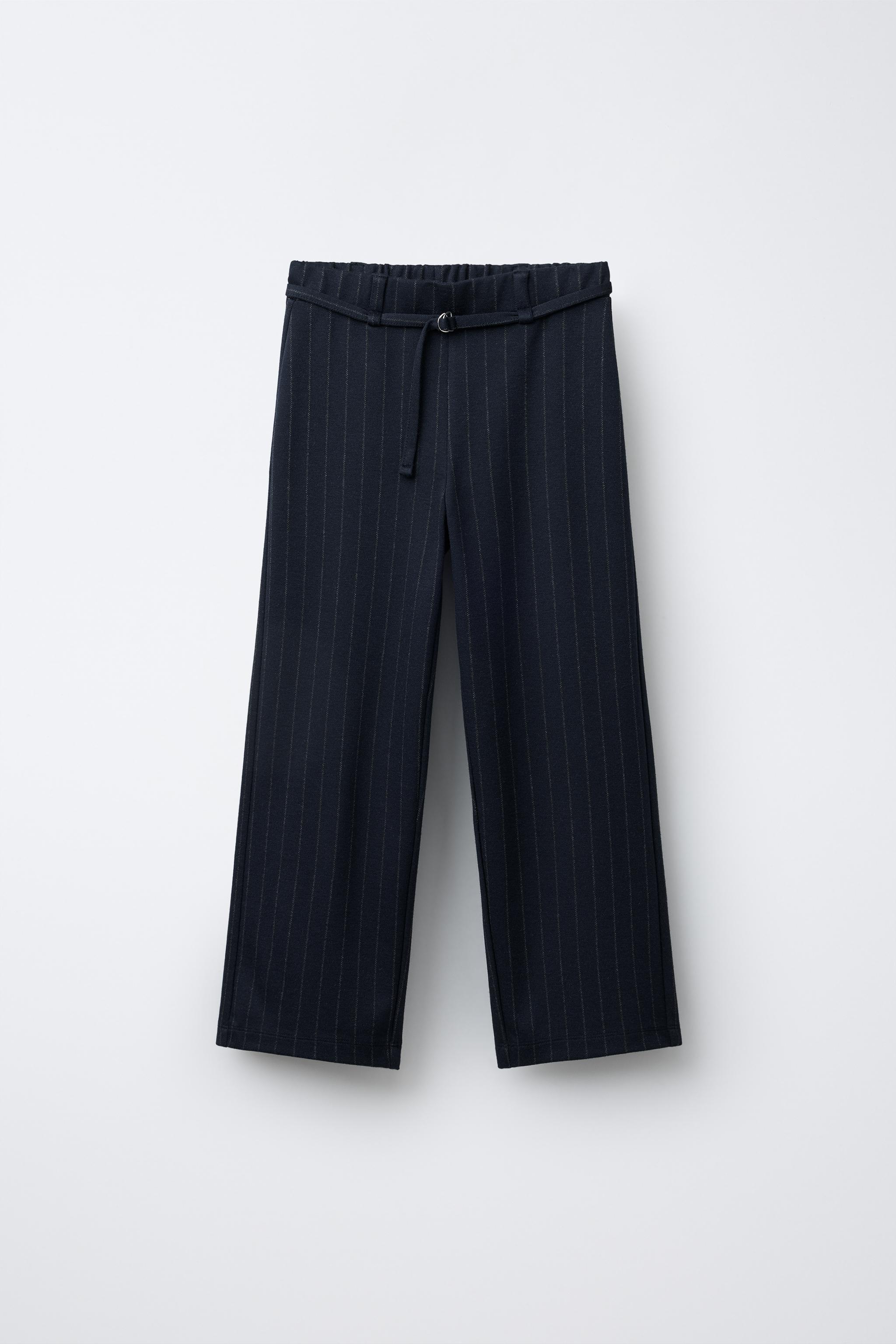 PANTALON DROIT À RAYURES