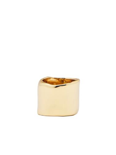 Bague large - Doré de Zara