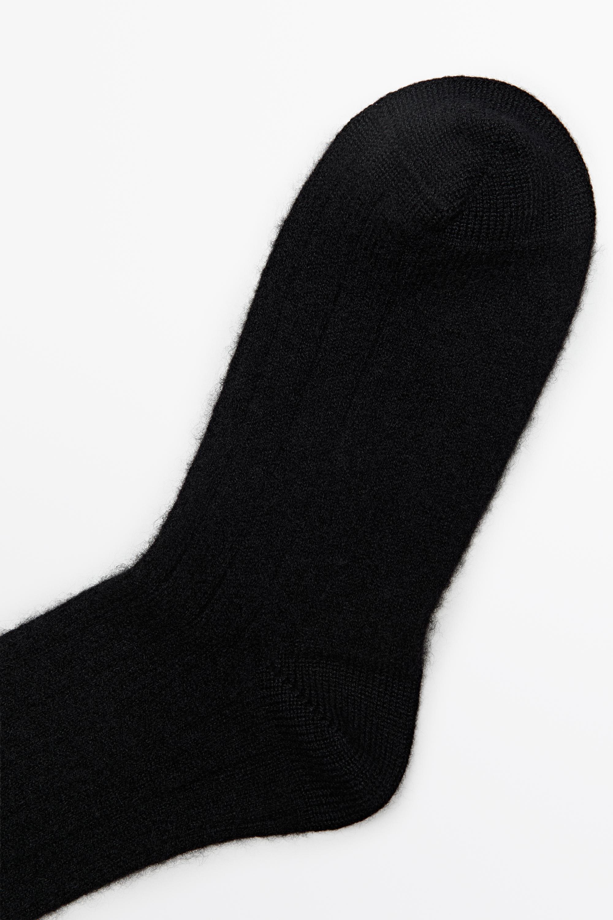 Cashmere blend ribbed socks