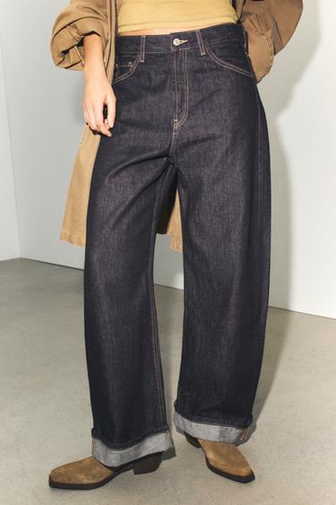 BOTTINES COW-BOY EN DAIM - Marron foncé de Zara - Image 0