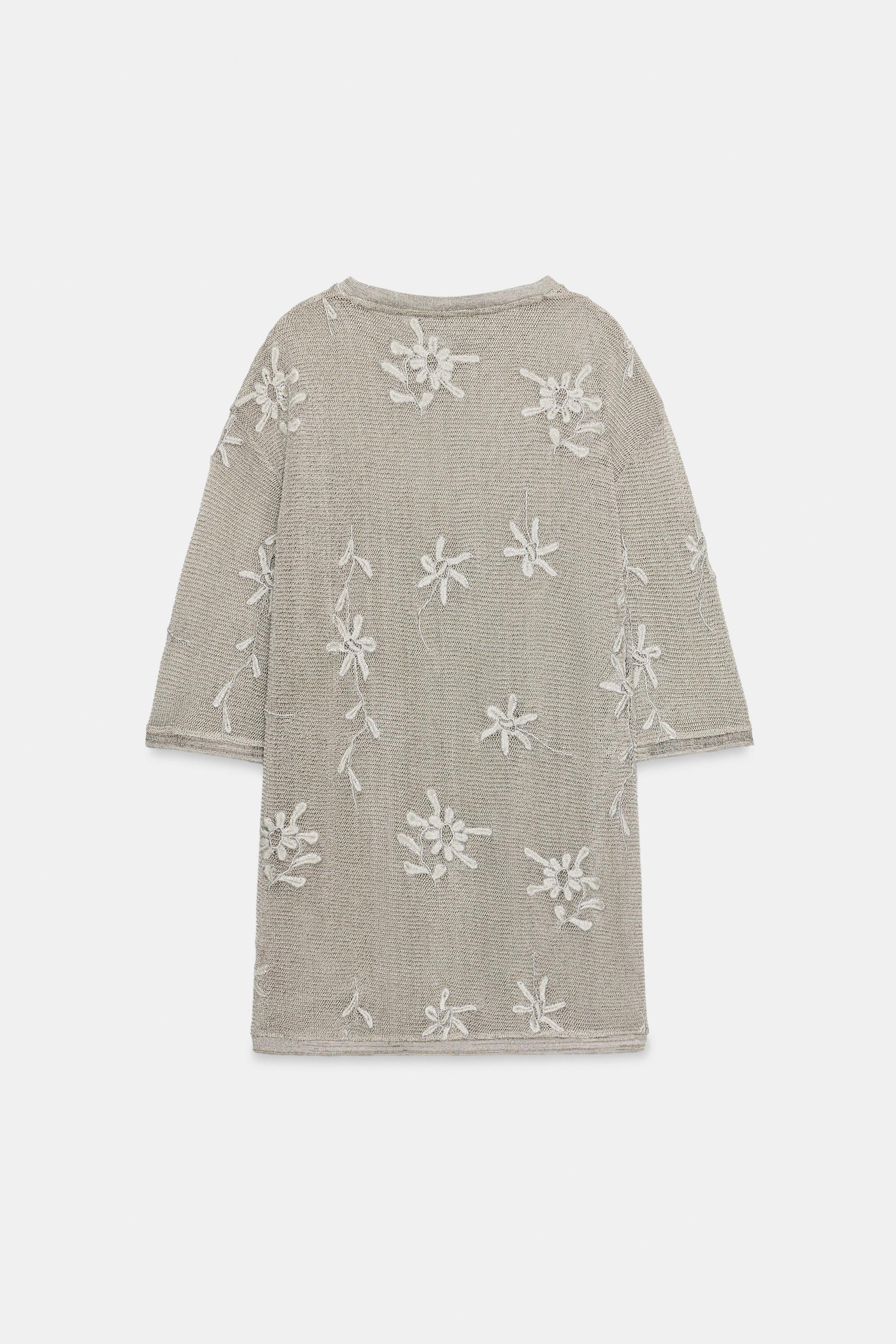 TOP OVERSIZE EN MAILLE FIL MÉTALLISÉ