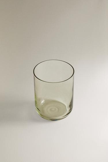 Zara SOLID COLOR GLASS TUMBLER - Green