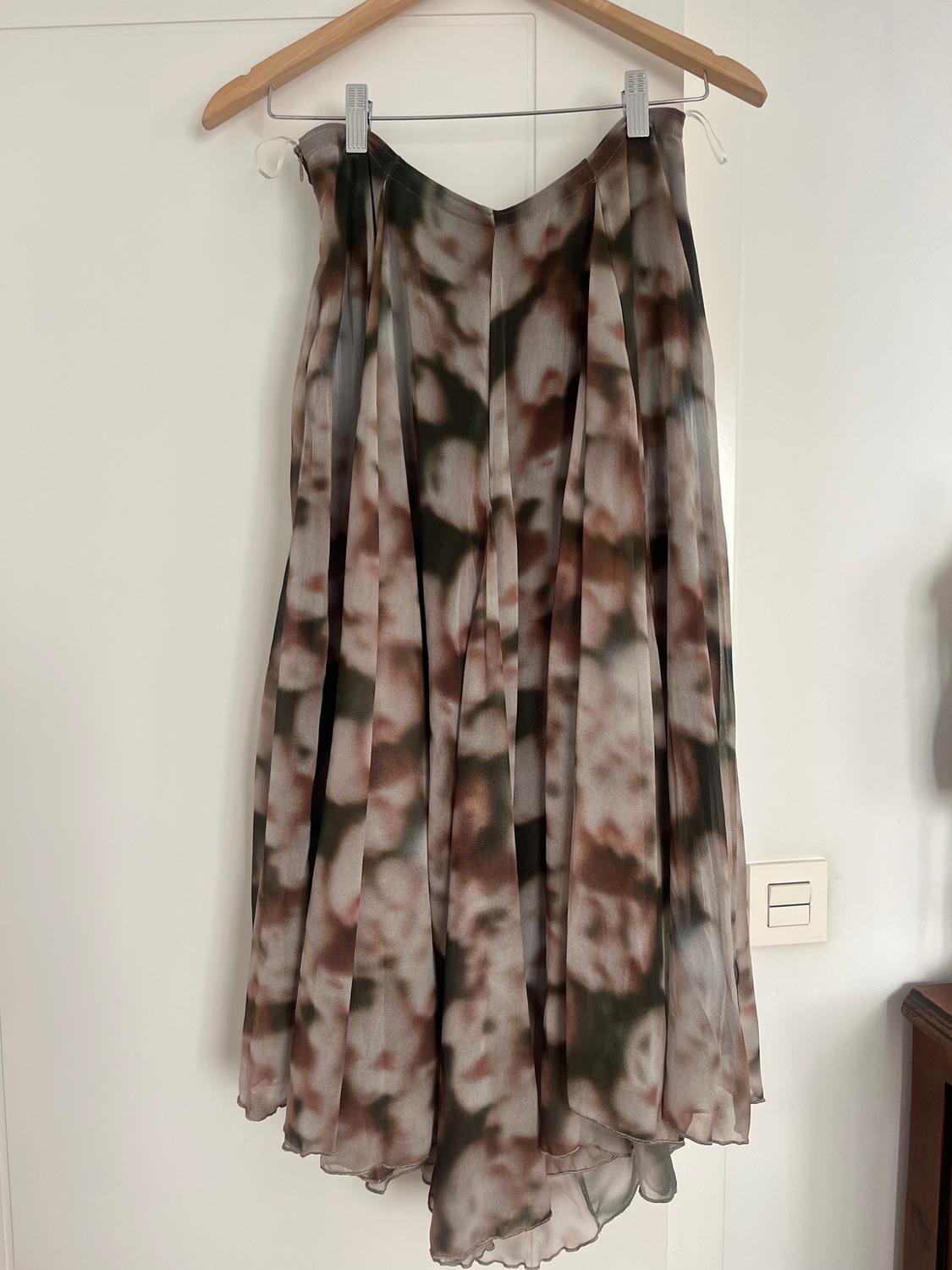 ZW COLLECTION PRINTED BOX PLEAT SKIRT - Image 7
