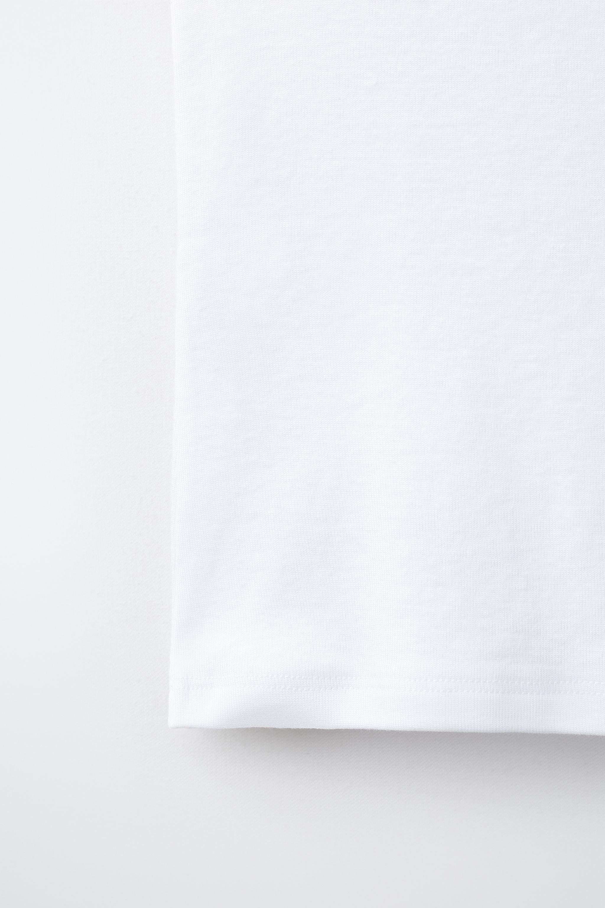 T-SHIRT UNI EN COTON ET MODAL