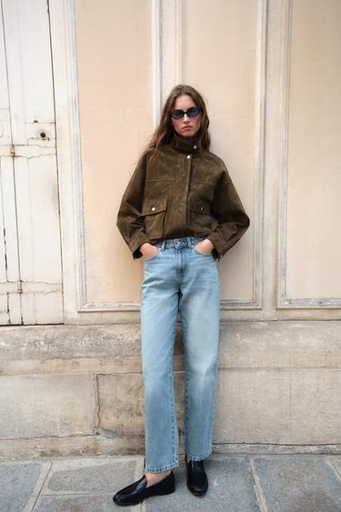 JEAN Z.03 REGULAR FIT TAILLE HAUTE LONG - Bleu moyen de Zara - Image 2