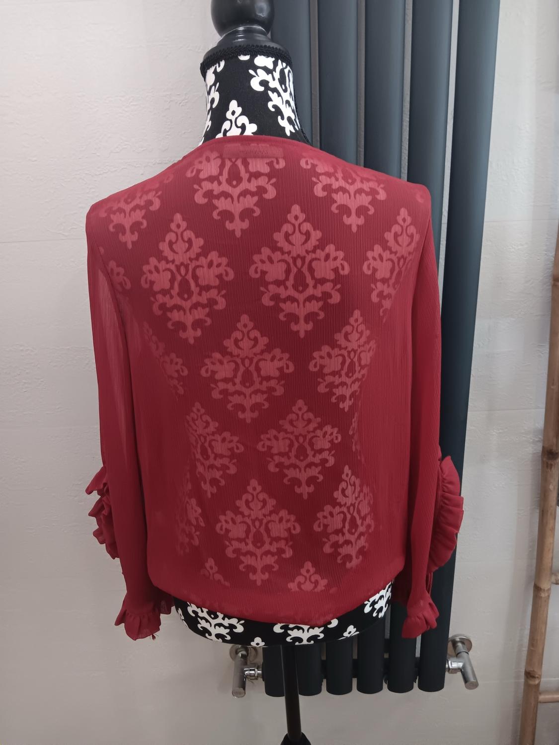 WRAP BLOUSE WITH RUFFLES - Image 2