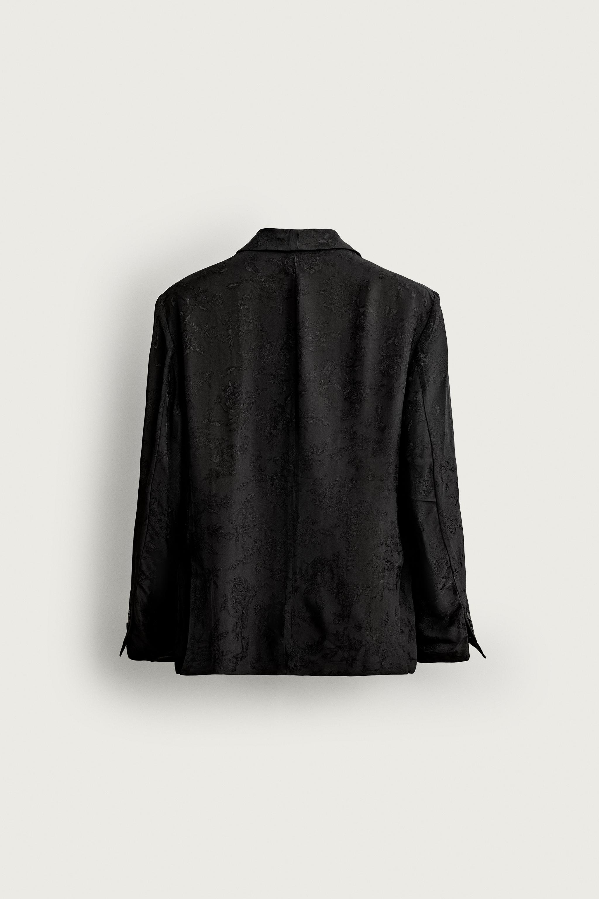 BLAZER FLUIDE JACQUARD FLORAL