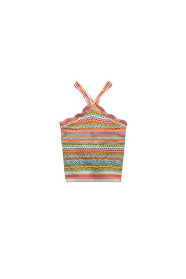 KNIT HALTER TOP