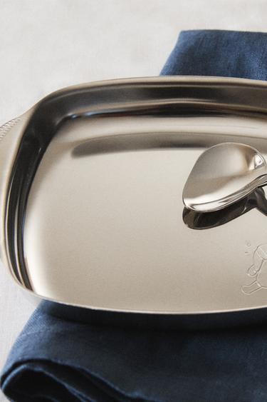 CHILDREN'S RABBIT METAL PLATE - Steel by Zara