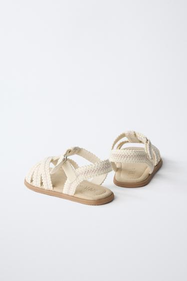 SANDALES CROCHET PIEDS NUS - Blanc écru de Zara - Image 5