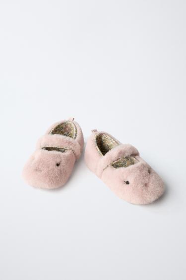 Zara KUĆNE PAPUČE SA ŽIVOTИЊАМА – Roze