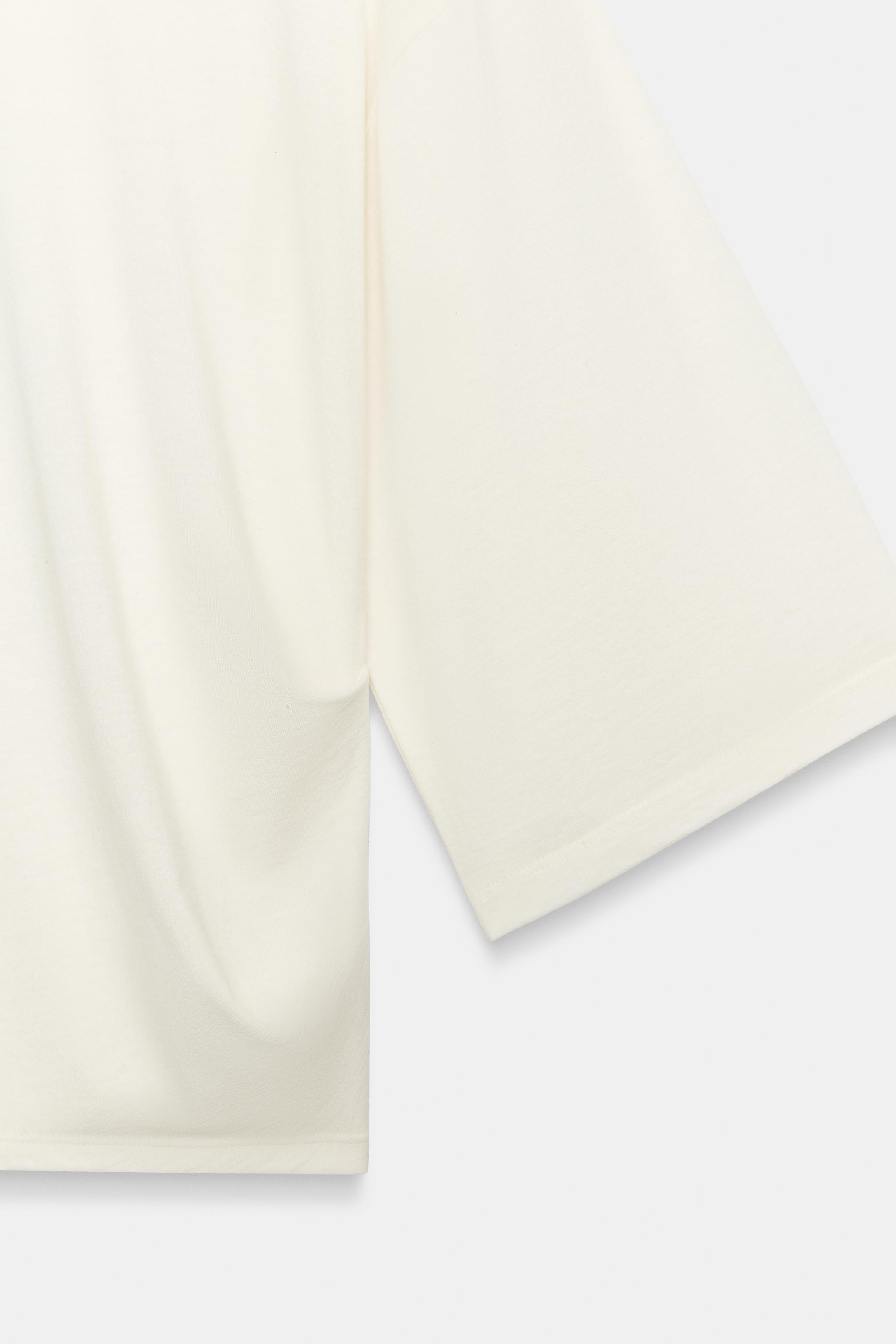 ASYMMETRIC GATHERED T-SHIRT