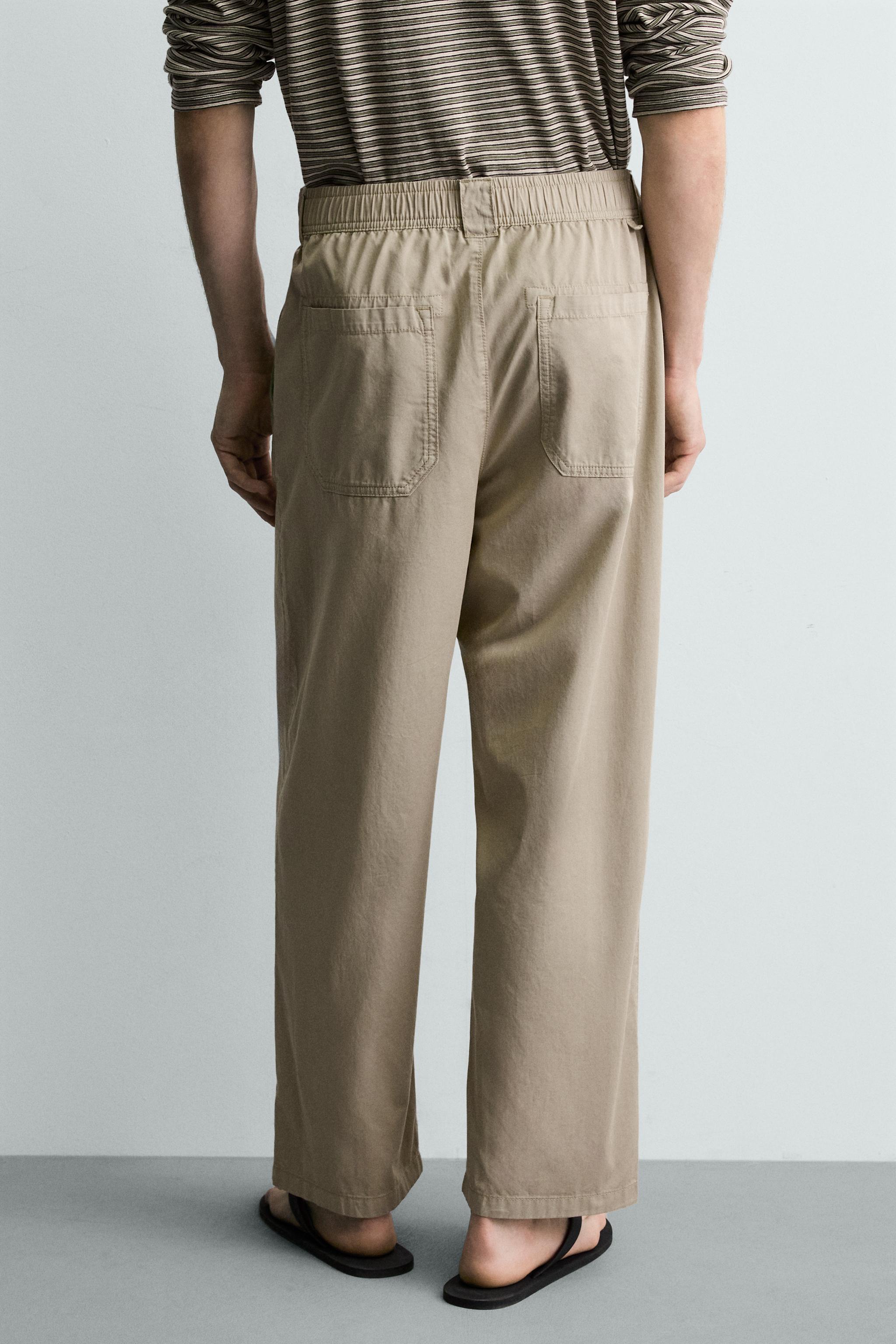 RELAXED FIT COTTON PANTS