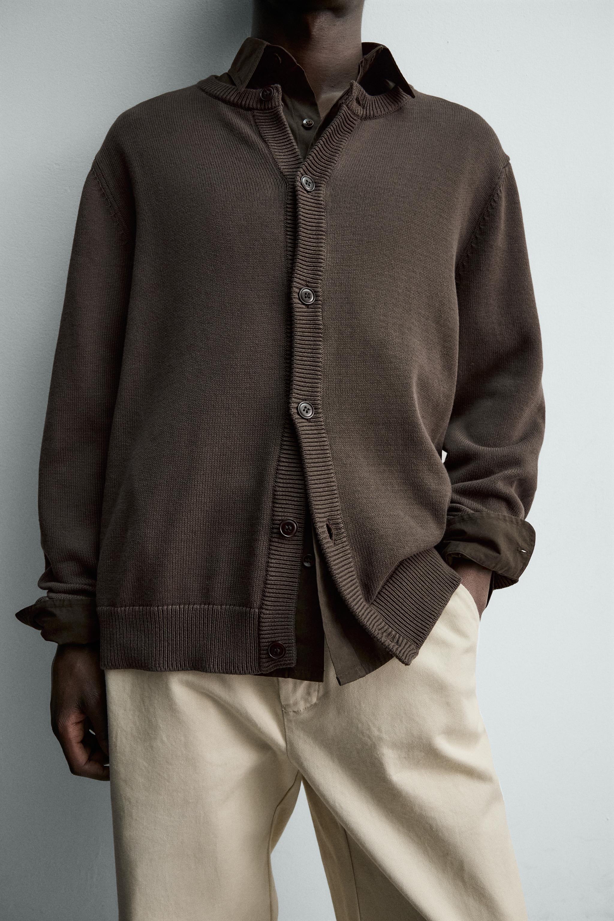 REGULAR FIT COTTON CARDIGAN