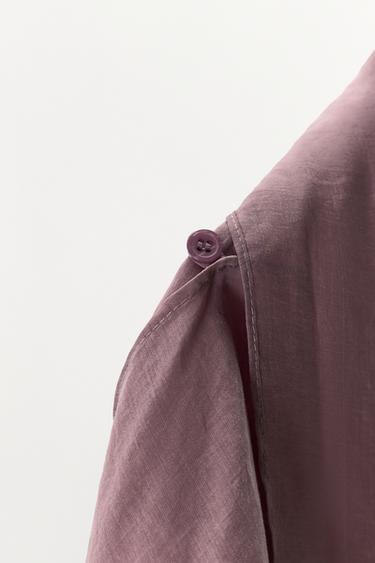 ZW COLLECTION SCARF SHIRT - Lilac by Zara - Image 8