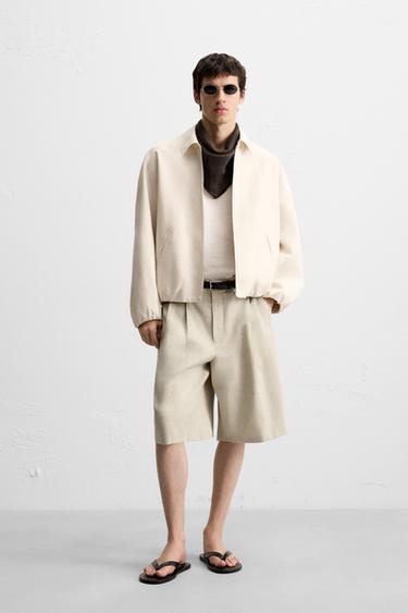 VESTE CROPPED FIT - Sable de Zara - Image 3