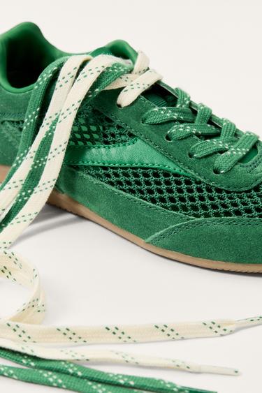 LIMITED EDITION MESH TRAINERS - Green by Zara - Image 5