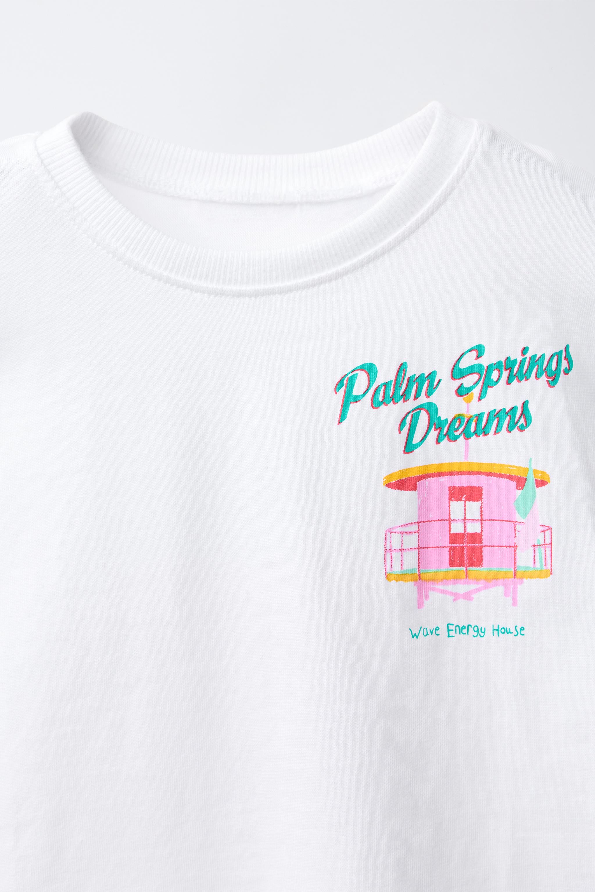 CABIN PRINT T-SHIRT - White | ZARA United States