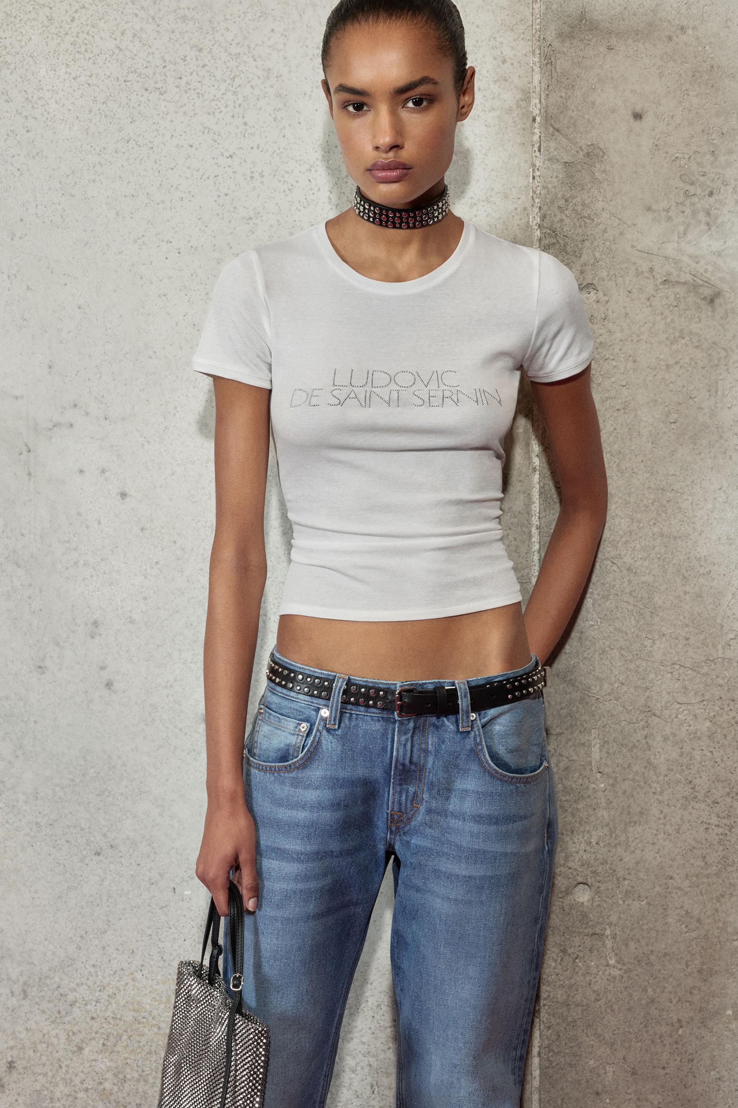 SPARKLY TEXT T-SHIRT LUDOVIC DE SAINT SERNIN x ZARA