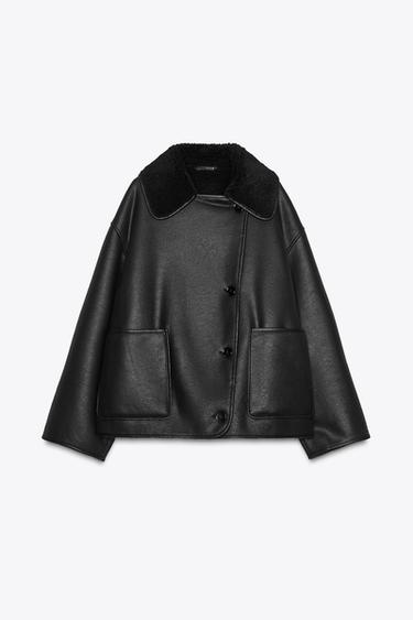 ZW COLLECTION DOUBLE-FACED JACKET - Black by Zara - Image 6
