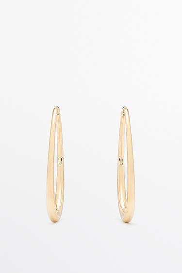 Zara Oval hoop earrings - Golden - Image 0