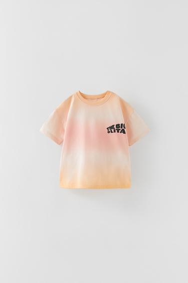 CAMISETA TIE DYE BIG OLITA - Naranja de Zara