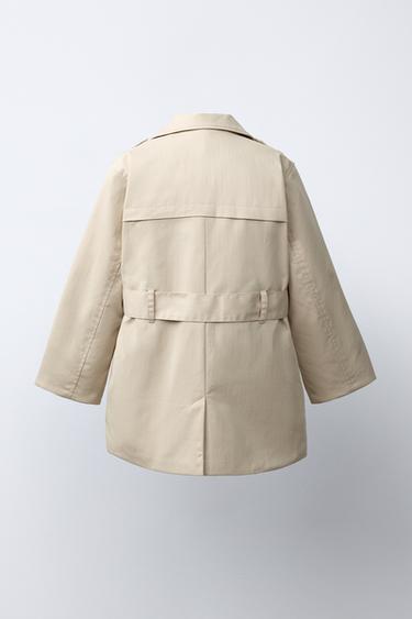 PADDED TRENCH COAT WITH CHECK LINING - Beige by Zara