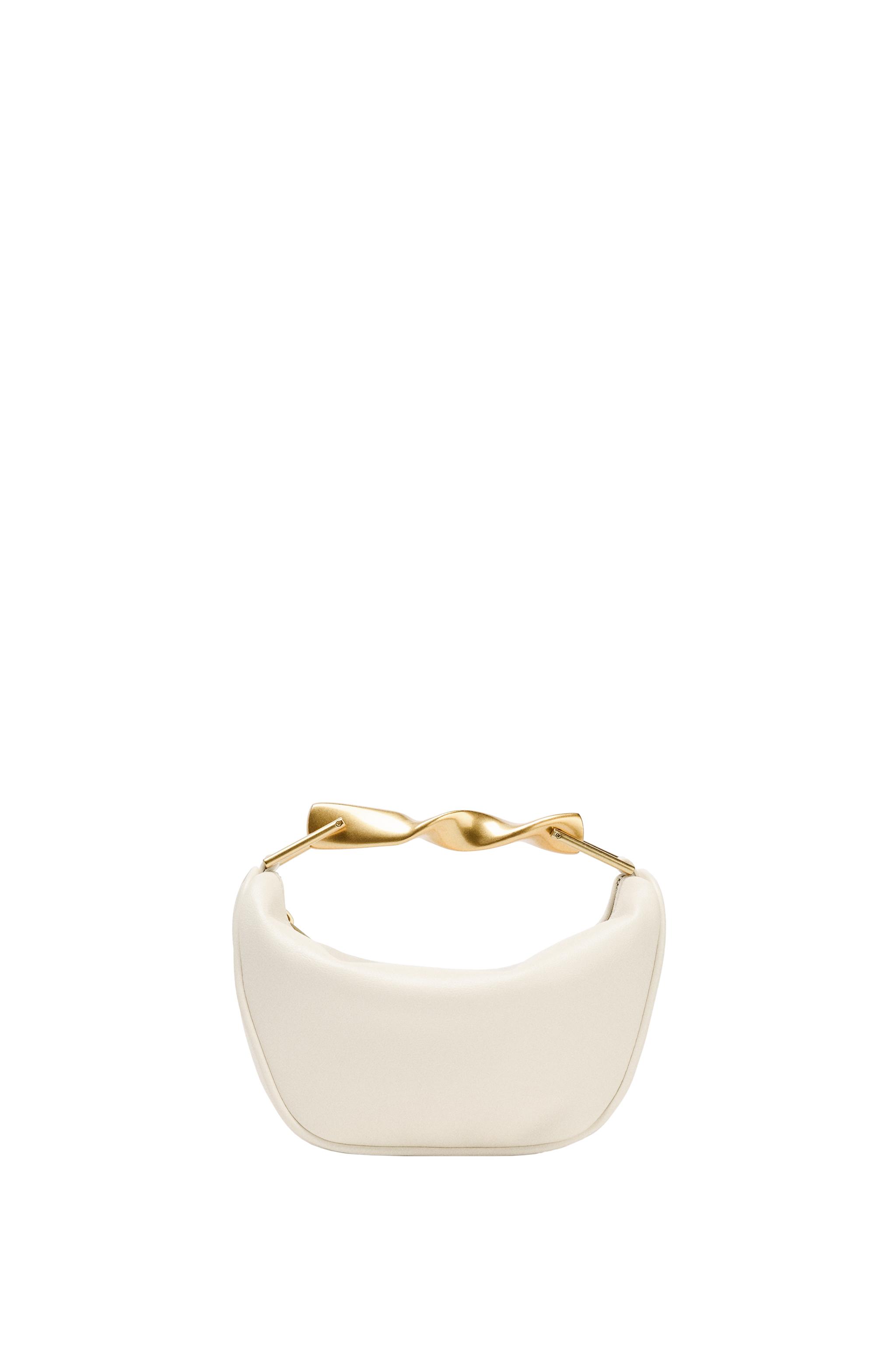 MINI BAG WITH METALLIC HANDLE - white | ZARA South Africa