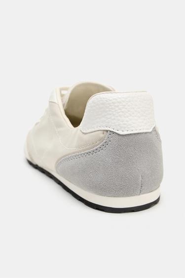 FABRIC SNEAKERS - Ecru White by Zara - Image 3