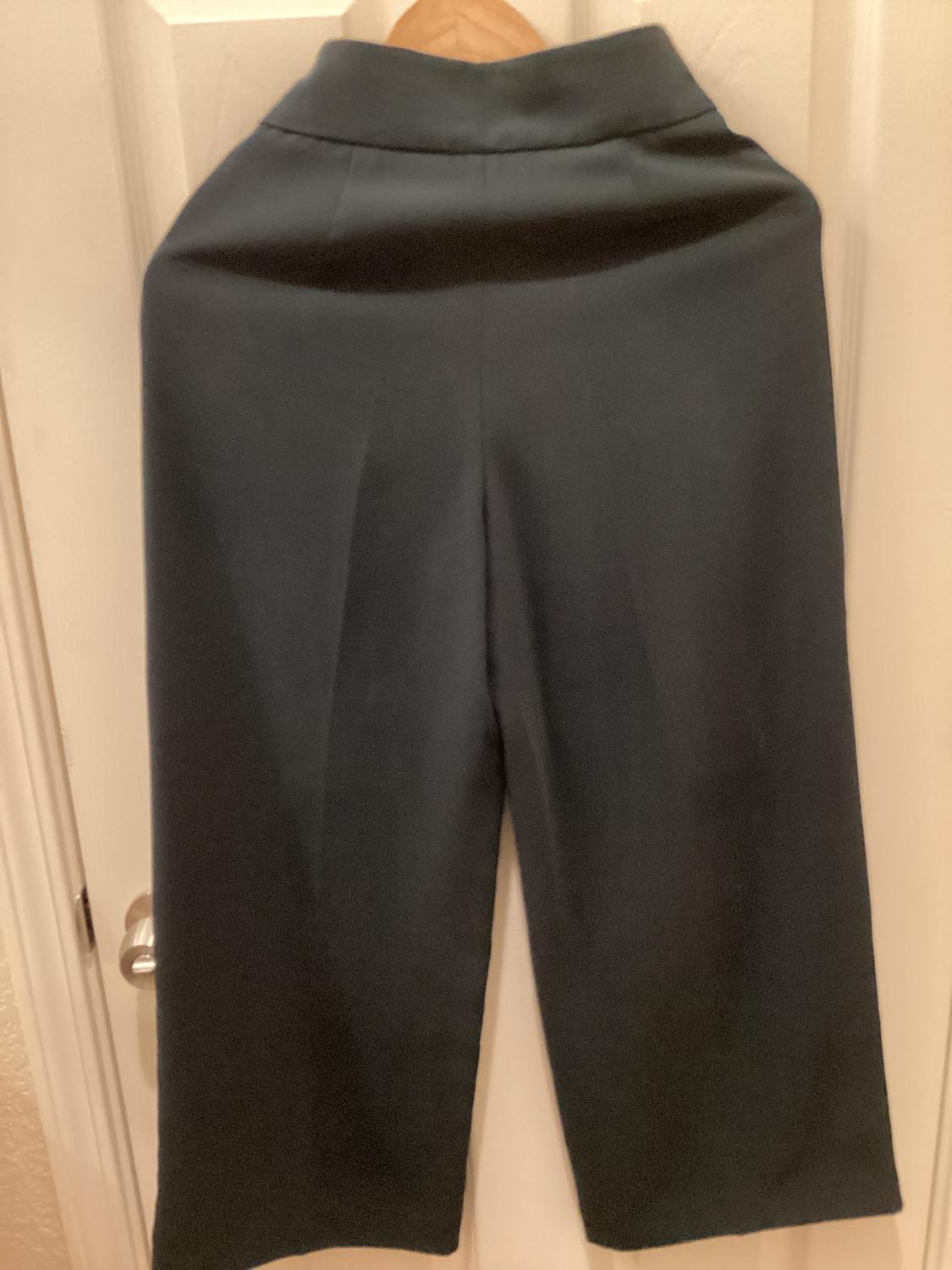HIGH WAIST WIDE LEG PANTS WITH SIDE ZIP. - Image 3