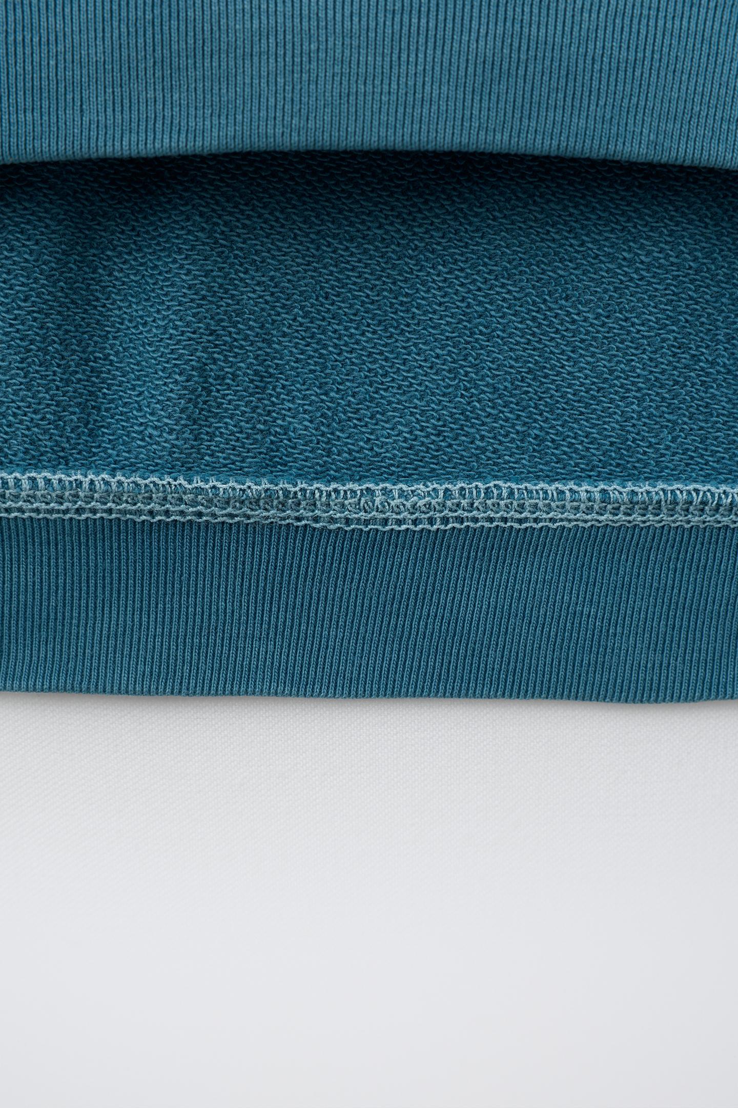 Детский комплект Zara Garment-Dyed Sweatshirt and Jogger Set, цвет: Синий — фото 8