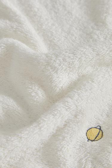 CHILDREN’S LE PETIT PRINCE BATH TOWEL - Oyster-white by Zara - Image 4